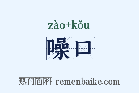 噪口是什么意思的图片